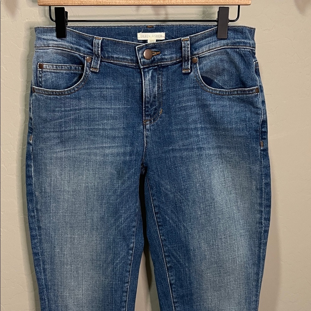 Eileen Fisher Jeans Denim Cropped Boyfriend Oversized Vintage Skinny Luxury - Picture 3 of 12